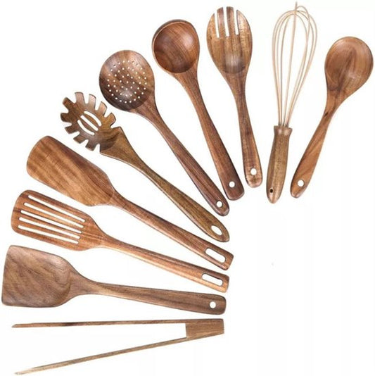 Wooden Spoon Set - 8 Pieces